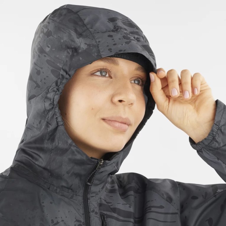 Salomon Bonatti Cross Wind Women's Shell Jackets Black | CA 64J30